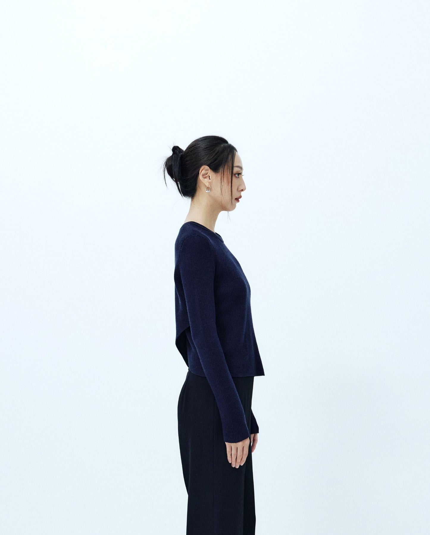 fine knitted wool blend top