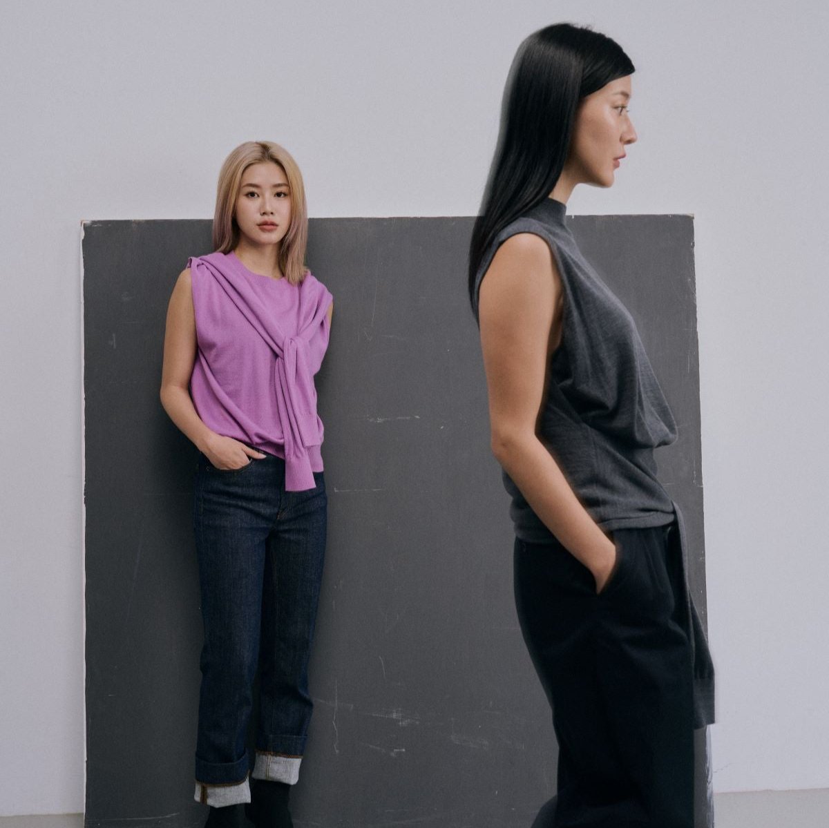 fine knitted wool vest