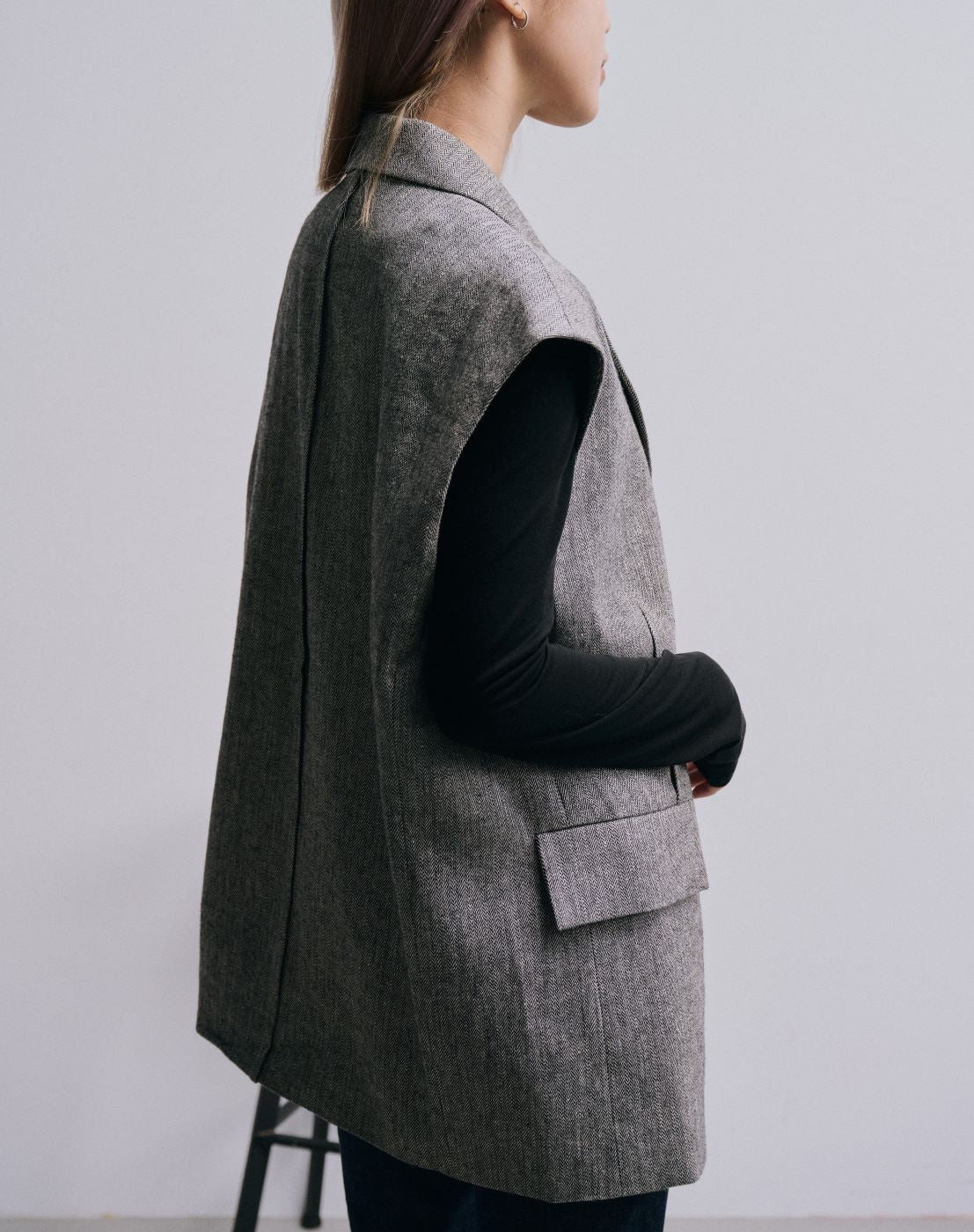 sleeveless blazer