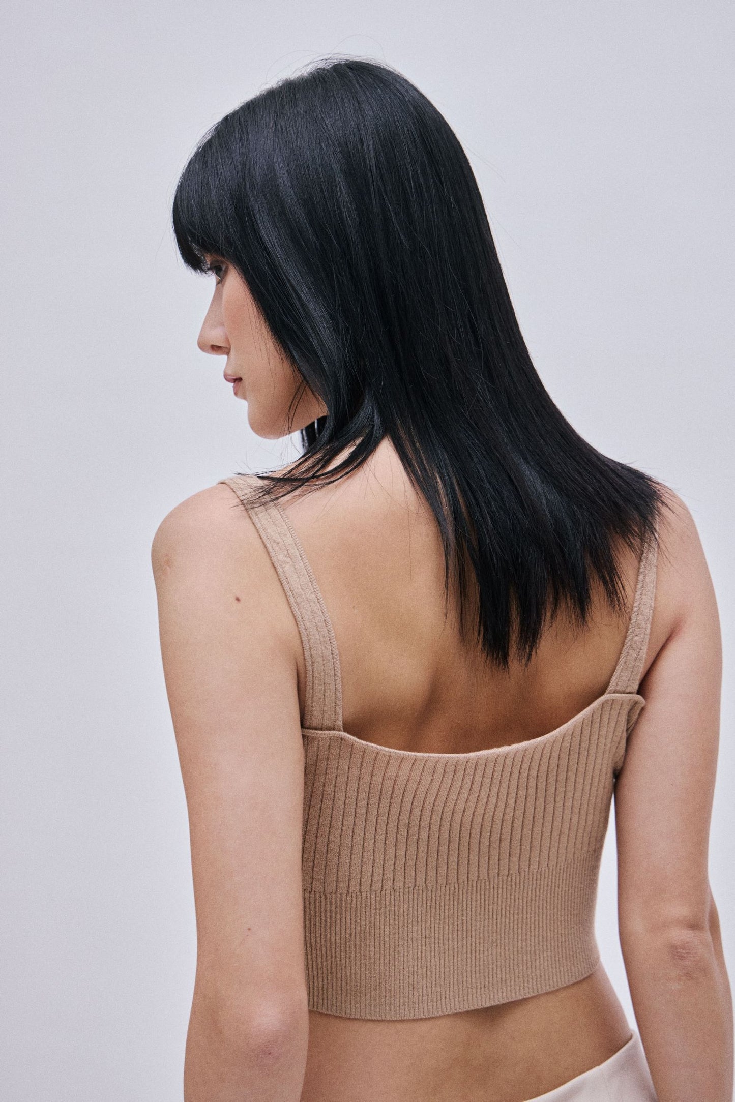 knitted vest with pads