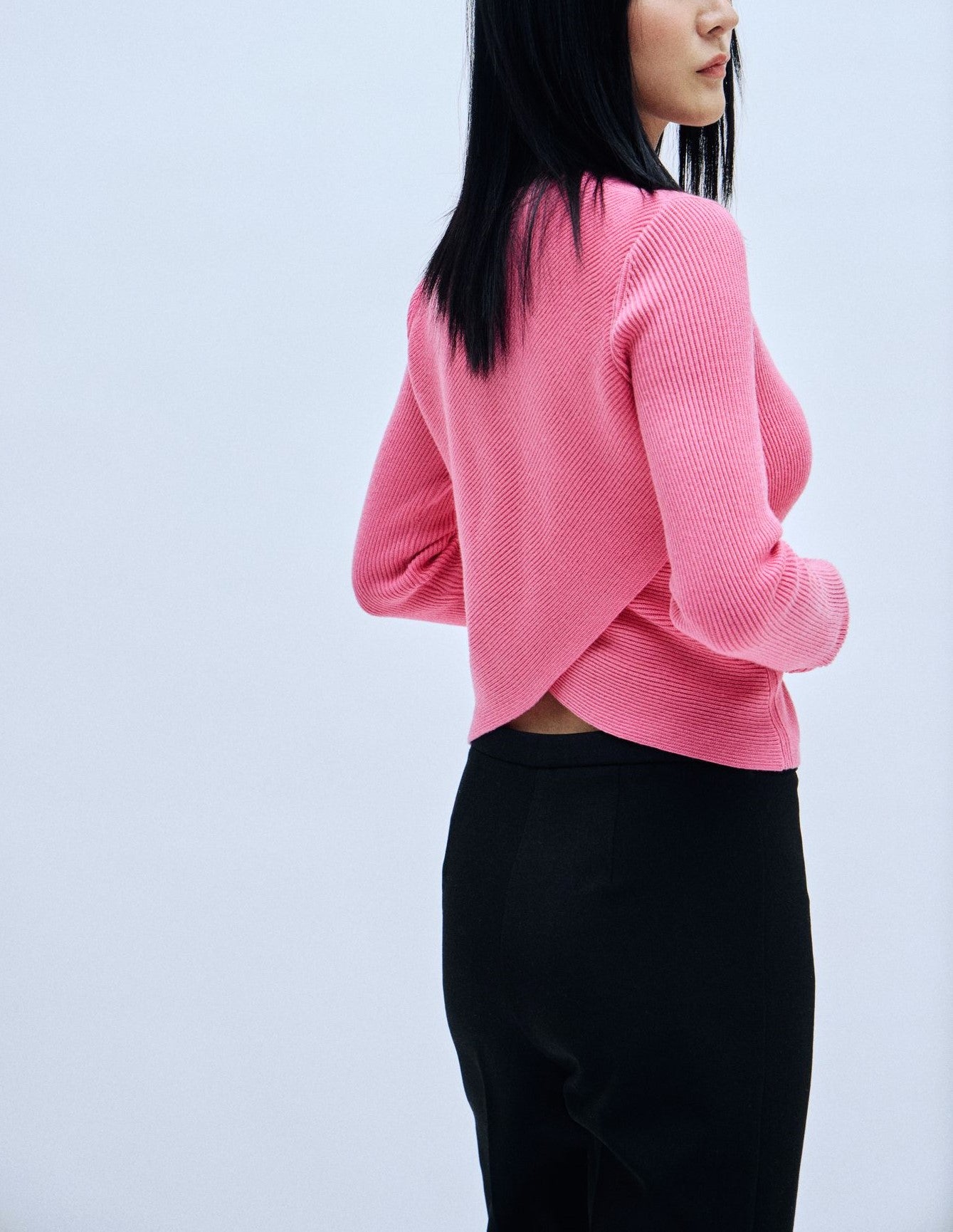 fine knitted wool blend top