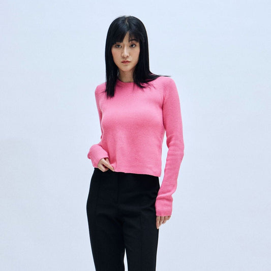 fine knitted wool blend top